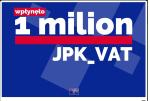 Banner z napisem 1 mln JPK_VAT