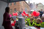 Zdjęcie przedstawia dzieci odwiedzające stanowisko KAS w Olsztynie w dniu 14.09.18 r.