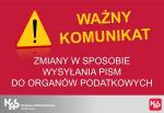 Znak ostrzegawczy - żółty trójkąt z wykrzyknikiem z podpisem: 