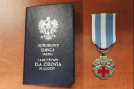 Dyplom i medal Honorowego Dawcy Krwi