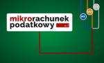 Grafika przedstawia napis: mikrorachunek podatkowy oraz połączone z nim kolorowymi liniami napisy: PIT, VAT, CIT